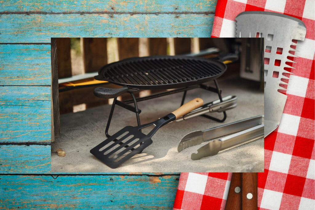 High-quality cast iron grilling accessories for outdoor barbecues