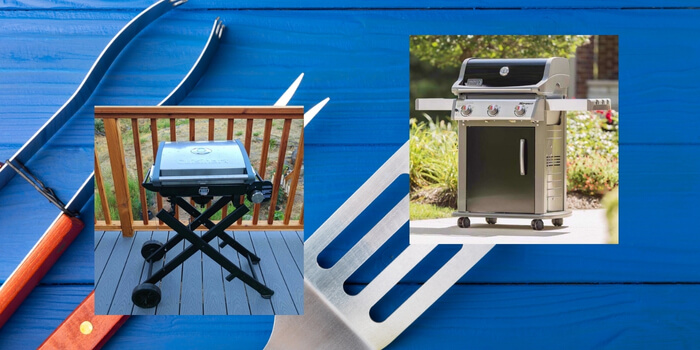 Ready to grill for a party with essential grilling tools, accessories, and a setup for outdoor cooking.